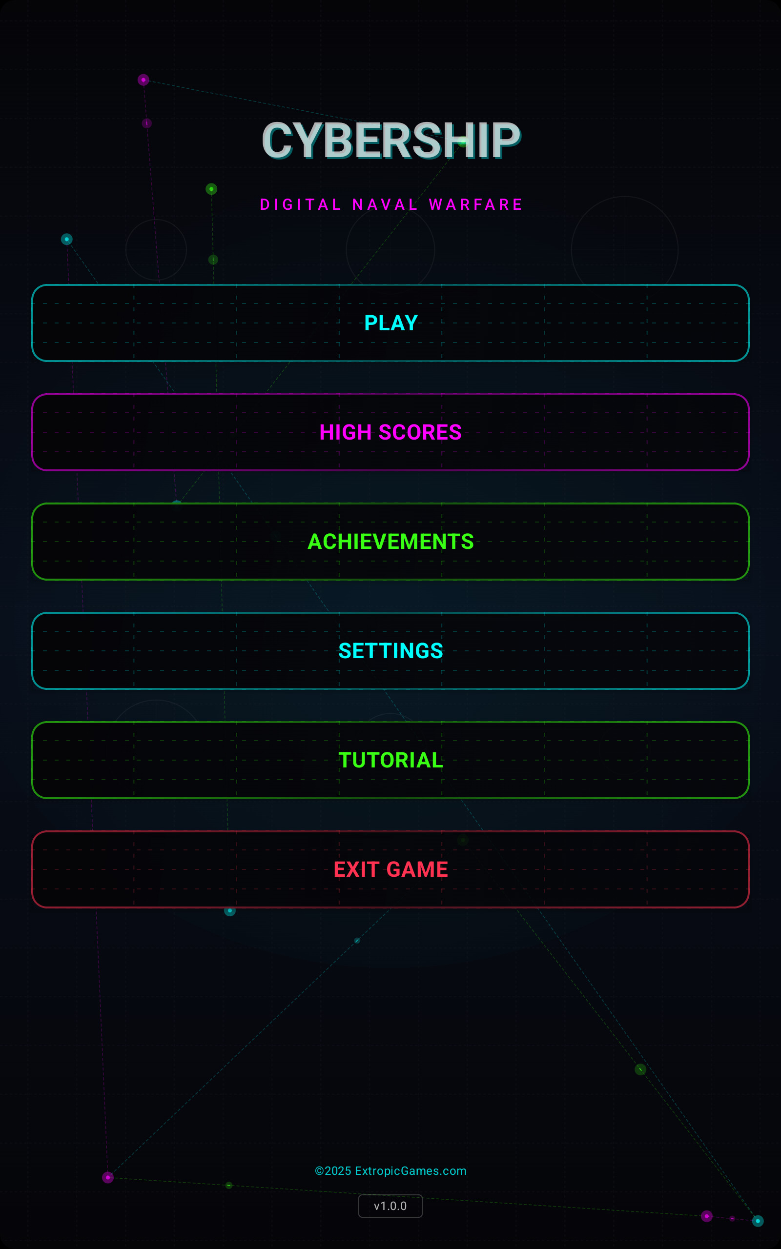 Tablet Main Menu